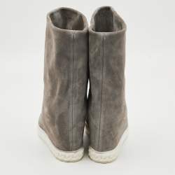 Pre Owned حذاء كاسادي رياضي إسفين شامواه رمادي مقاس 41