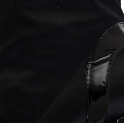 Pre Owned Casadei Black Satin Cap Te Platform Ankle Boots Size 40