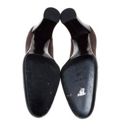 Casadei Brown Fabric Platform Pumps Size 35