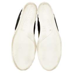 Pre Owned Casadei Multicolor Suede and Leather High Top Wedge Sneakers Size 39