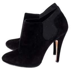 Casadei Black Suede Ankle Boots Size 37