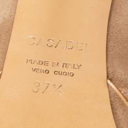 Pre Owned حذاء بوت للكاحل كاسادي سويدي بيج نعل سميك مقاس 37.5