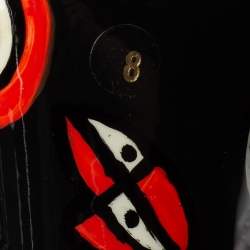 Pre Owned Casadei Black Leather Strappy Tie Up Sandals Size 38