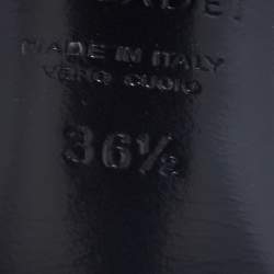 Pre Owned Casadei Black Suede Ankle Boots Size 36.5