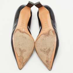 Pre Owned Casadei Black Patent Leather Pointed Toe Pumps Size 37.5