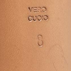 Pre Owned Casadei Beige Suede Blade Pumps Size 38