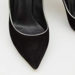 Casadei Black Suede Blade Pumps Size 36.5