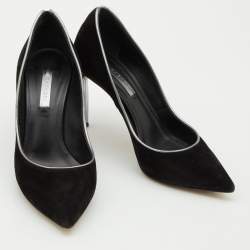 Casadei Black Suede Blade Pumps Size 36.5