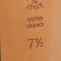 Pre Owned Casadei Black Suede Platform Strappy Sandals Size 37.5