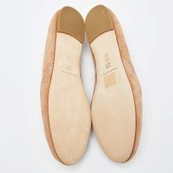 Casadei Beige Suede Smoking Slippers Size 40