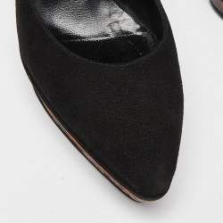 Casadei Black Suede Platform Pumps Size 37