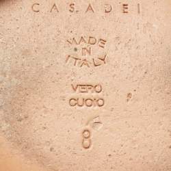 Pre Owned Casadei Black/Neon Yellow Leather and Patent Cork Wedge Platform Strappy Sandals Size 38