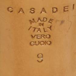 Pre Owned Casadei Black Suede Strappy Crystals Sandals Size 39