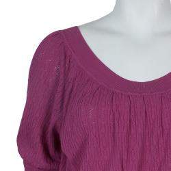 Pre Owned توب كاثرين مالاندرينو تريكو مكشكش وردي S