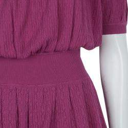 Pre Owned توب كاثرين مالاندرينو تريكو مكشكش وردي S