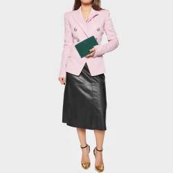Celine Green Suede Solo Trio Cosmetic Pouch