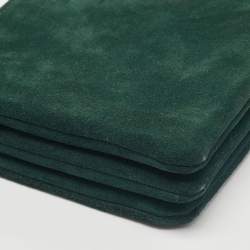Celine Green Suede Solo Trio Cosmetic Pouch