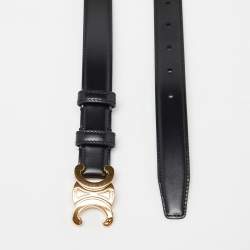 Céline CELINE Belts T.cm 80 Leather Black ref.922328 - Joli Closet