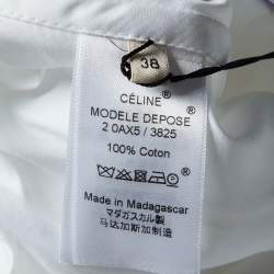 Celine White Cotton Corset Top M