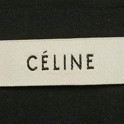 Celine Black Wool Zip-Up Midi Skirt M