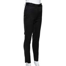 Pre Owned Celine Black Wool Tailored Trousers S