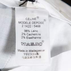 Pre Owned Celine Black Wool Tailored Trousers S