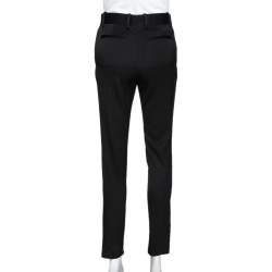 Pre Owned Celine Black Wool Tailored Trousers S