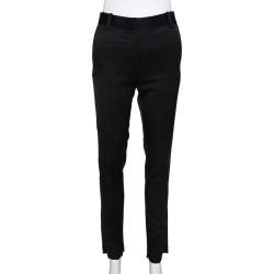 Pre Owned Celine Black Wool Tailored Trousers S