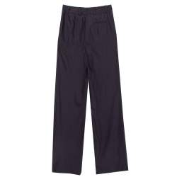 Celine Brown Wool Wide Leg Trousers S
