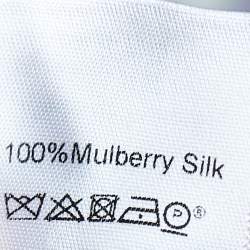 Pre Owned Celine Multicolor Printed Silk Button Front Shirt S