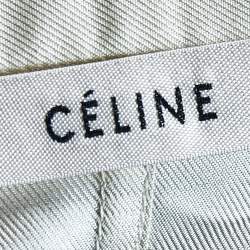 Pre Owned Celine Multicolor Printed Silk Button Front Shirt S