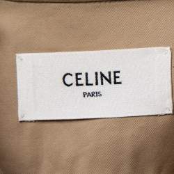 مملوكة مسبقًا Celine Beige Gabardine Belted Midi Dress S