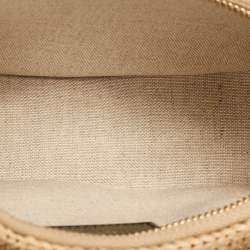 Celine Beige/Black Raffia Ava Hobo