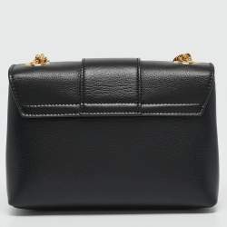 Pre Owned Celine Black Leather Mini Victoire Shoulder Bag