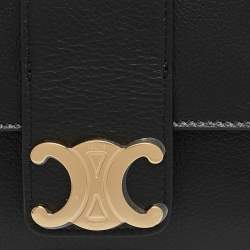 Pre Owned Celine Black Leather Mini Victoire Shoulder Bag