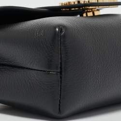 Pre Owned Celine Black Leather Mini Victoire Shoulder Bag