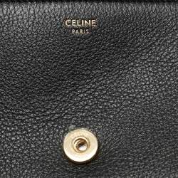 Pre Owned Celine Black Leather Mini Victoire Shoulder Bag