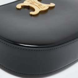 Pre Owned Celine Black Leather Medium Tilly Bag