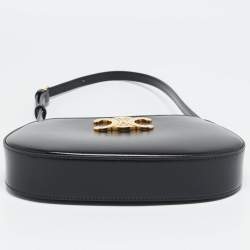 Pre Owned Celine Black Leather Medium Tilly Bag
