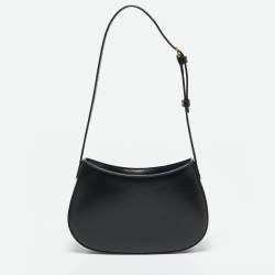 Pre Owned Celine Black Leather Medium Tilly Bag