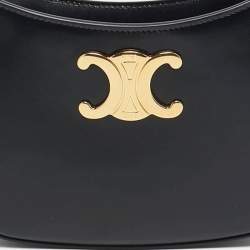 Pre Owned Celine Black Leather Medium Tilly Bag
