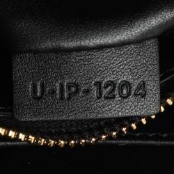 Celine Black Satinated Leather Mini 16 Top Handle Bag