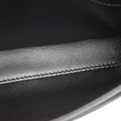 Celine Black Satinated Leather Mini 16 Top Handle Bag