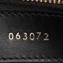 Celine Black Satinated Leather Mini 16 Top Handle Bag