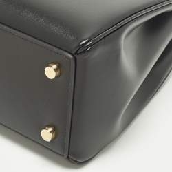 Pre Owned حقيبة يد علوية جلد أسود صغير سيلين كلاسيك 16