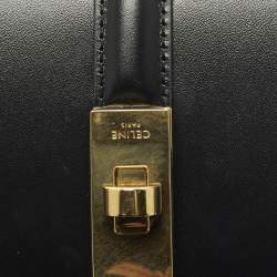 Pre Owned حقيبة يد علوية جلد أسود صغير سيلين كلاسيك 16