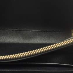 Pre Owned حقيبة يد علوية جلد أسود صغير سيلين كلاسيك 16