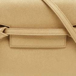 مملوكة مسبقًا Celine Belt Nano Gold Leather Top Handle Bag