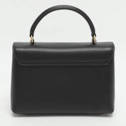 مملوكة مسبقًا Celine Nino Teen Black Leather Top Handle Bag