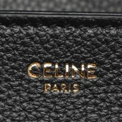 مملوكة مسبقًا Celine Nino Teen Black Leather Top Handle Bag